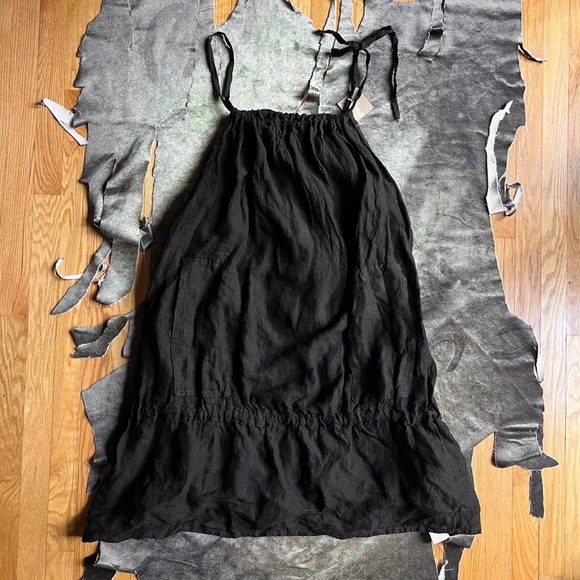 Magnolia Pearl NWT hidi drawstring linen dress one size - Picture 3 of 5